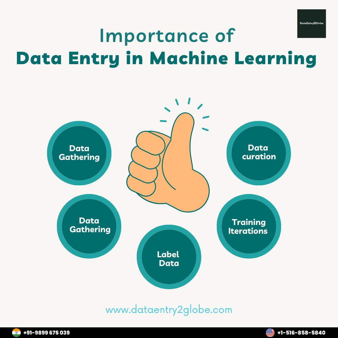 ML thrives on large data sets, and data entry is paramount to streamlining the initial stages of data collection and curation. Data Gathering The accuracy of ML prediction is utterly dependent on the collected data quality and quantity.
